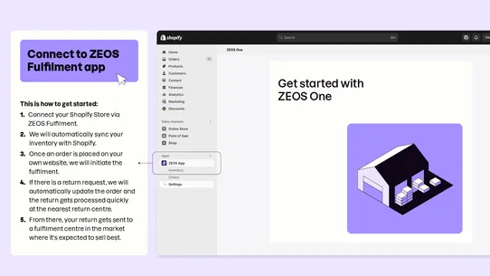 ZEOS Fulfilment screenshot