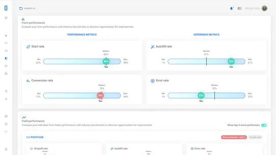 Exatom Checkout Analytics screenshot