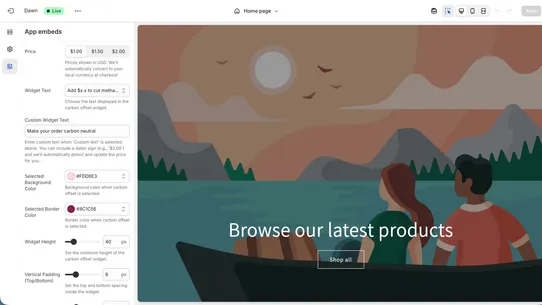 CrbonFree: AI Carbon Checkout screenshot