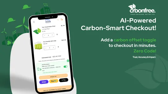 CrbonFree: AI Carbon Checkout screenshot