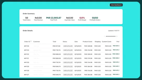 Financify:COD Profit Analytics screenshot