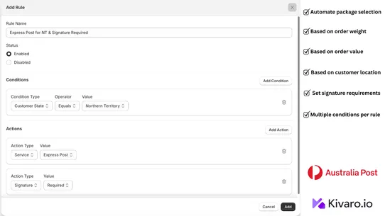 AusPost MyPost Business screenshot
