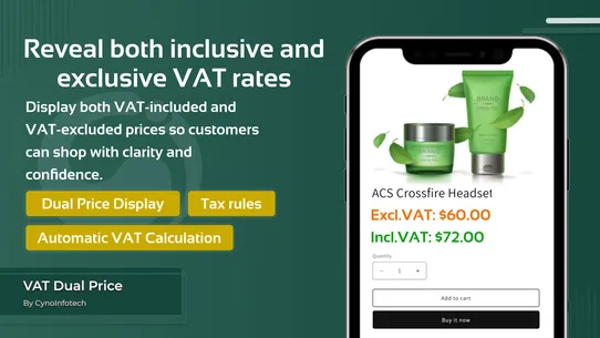 CI VAT Dual Price screenshot