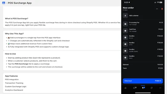 F: POS Fees Collection screenshot