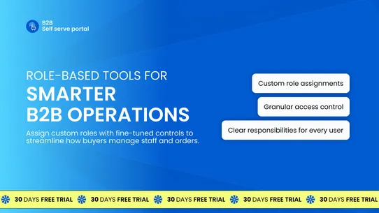 F: Self‑Serve B2B Portal screenshot