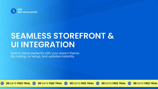 F: Self‑Serve B2B Portal screenshot