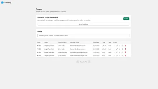 Licensify ‑ License Agreement screenshot