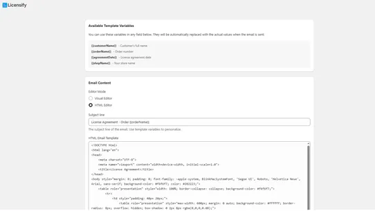 Licensify ‑ License Agreement screenshot