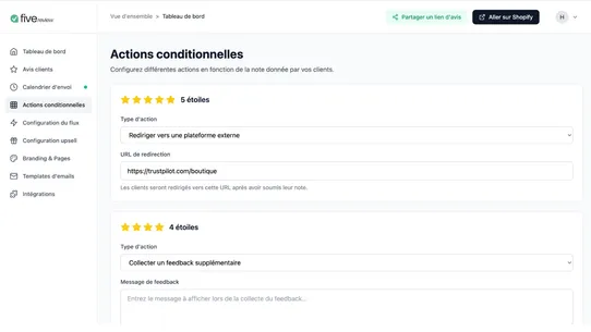 Fivereview screenshot