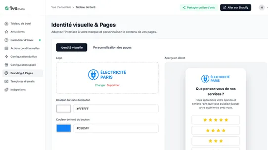 Fivereview screenshot