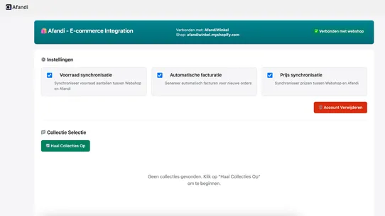 Afandi ‑ Ecommerce Integration screenshot