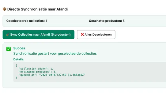 Afandi ‑ Ecommerce Integration screenshot