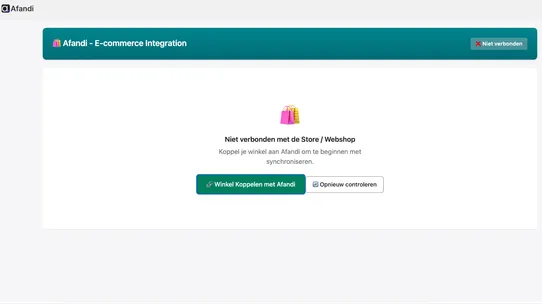 Afandi ‑ Ecommerce Integration screenshot