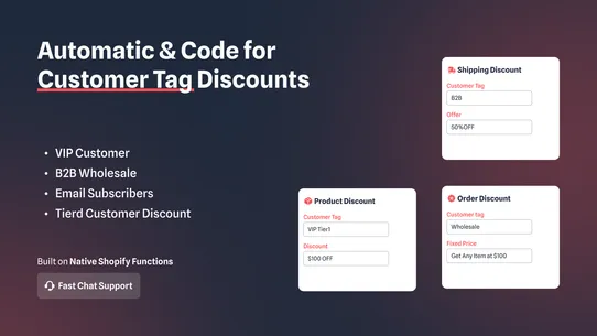 Oak Customer Tag Discount screenshot