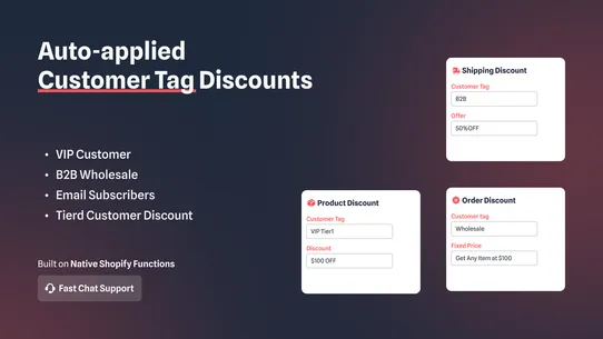 Oak Customer Tag Discount screenshot