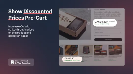 Oak Customer Tag Discount screenshot