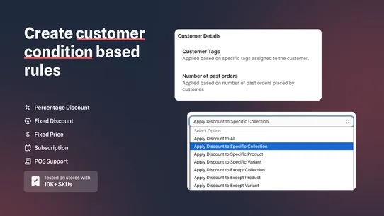 Oak Customer Tag Discount screenshot