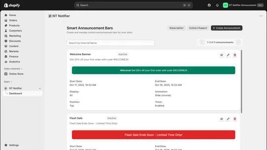 NT Notifier screenshot