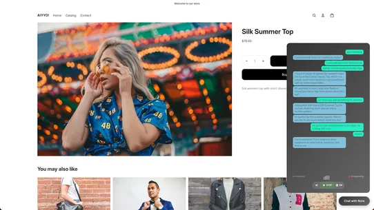 Nora SaaS: Realtime Voice‑AI screenshot