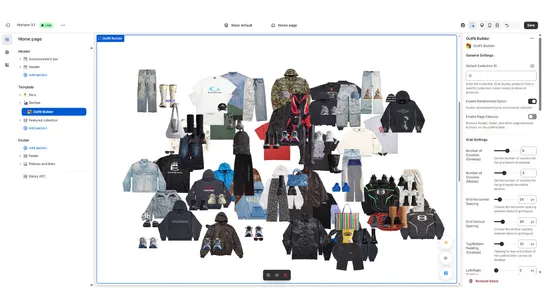 Outfit Builder Playground screenshot