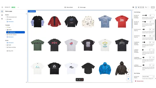 Outfit Builder Playground screenshot