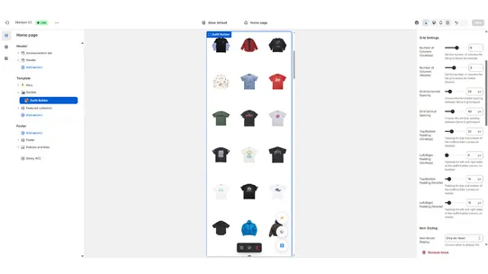 Outfit Builder Playground screenshot