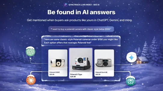 Synctrack LLMs Index ‑ SEO AI screenshot