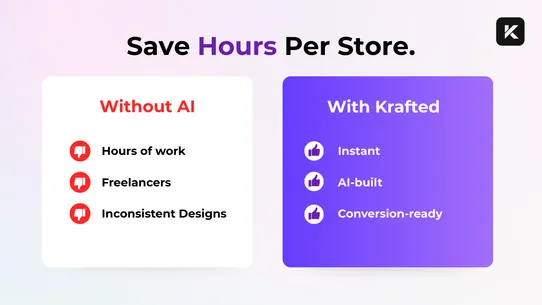 Krafted: AI Store Builder screenshot