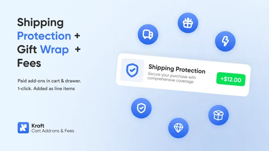 Kraft ‑ Cart add‑ons and fees screenshot