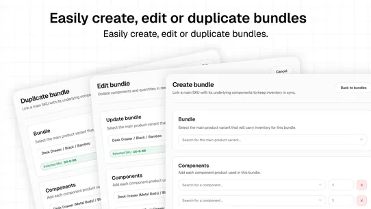 Krunch Bundle &amp; Inventory Sync screenshot