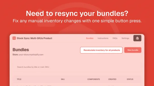 StockSync ‑ Multi‑SKU Products screenshot