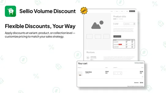 Sellio Volume Discount screenshot