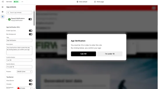 firwood Popup Notifications screenshot