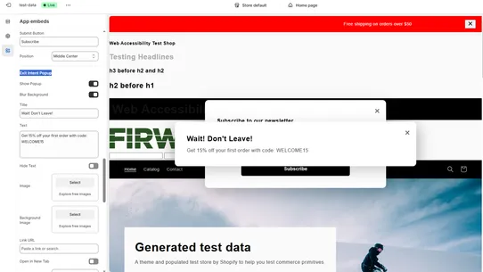 firwood Popup Notifications screenshot