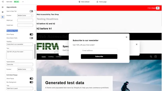 firwood Popup Notifications screenshot