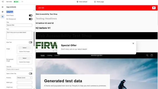 firwood Popup Notifications screenshot