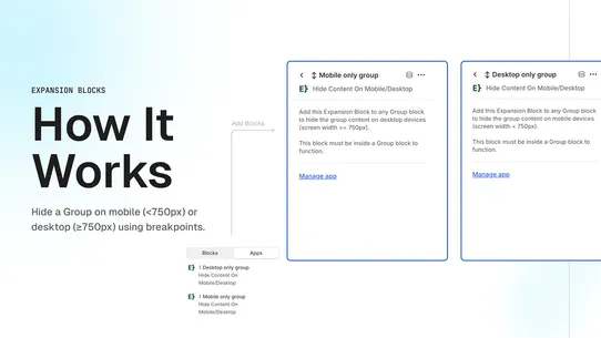 Hide Content On Desktop/Mobile screenshot