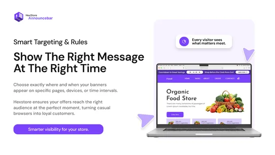 Hexstore ‑ Announce Bar screenshot
