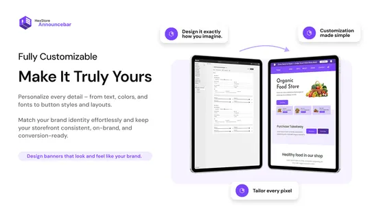 Hexstore ‑ Announce Bar screenshot