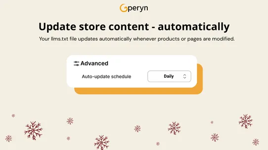 Operyn: llms.txt AEO optimizer screenshot