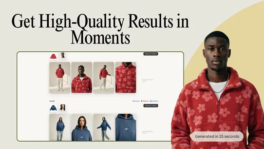 Attired: AI Model Photoshoot screenshot