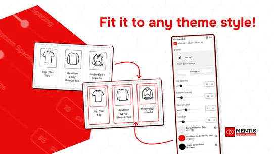 Mentis Product Grouping screenshot