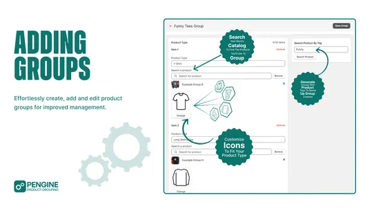 Pengine Product Grouping screenshot