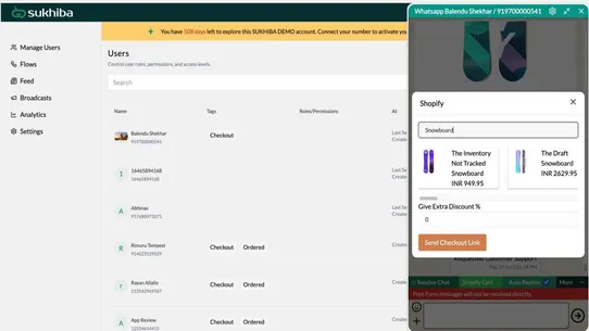 Flowcart Whatsapp Chat+AI+CRM screenshot