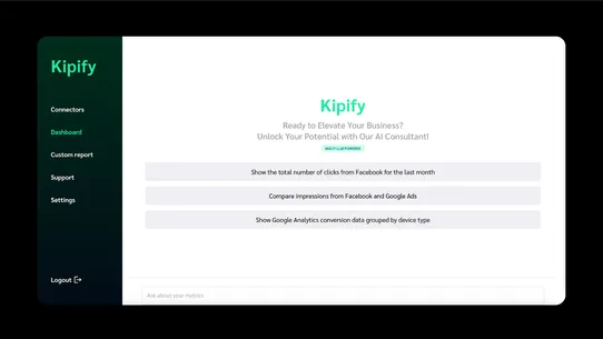 Kipify: AI Analytics Engine screenshot