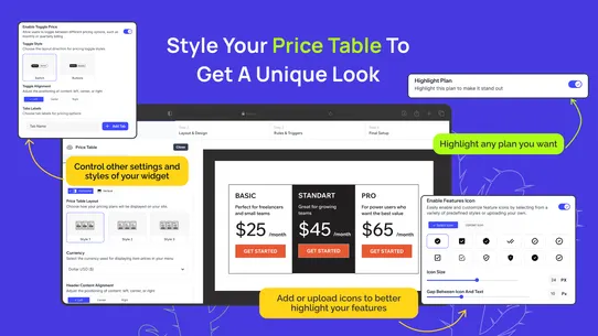K: Price Table screenshot