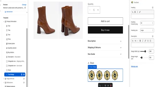 Trustily ‑ Trust Seal Badge screenshot