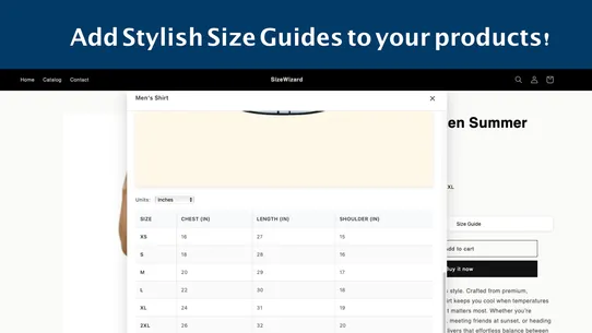 SizeWizard screenshot
