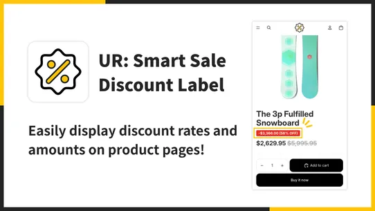 UR: Smart Sale Discount Label screenshot