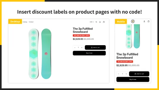 UR: Smart Sale Discount Label screenshot